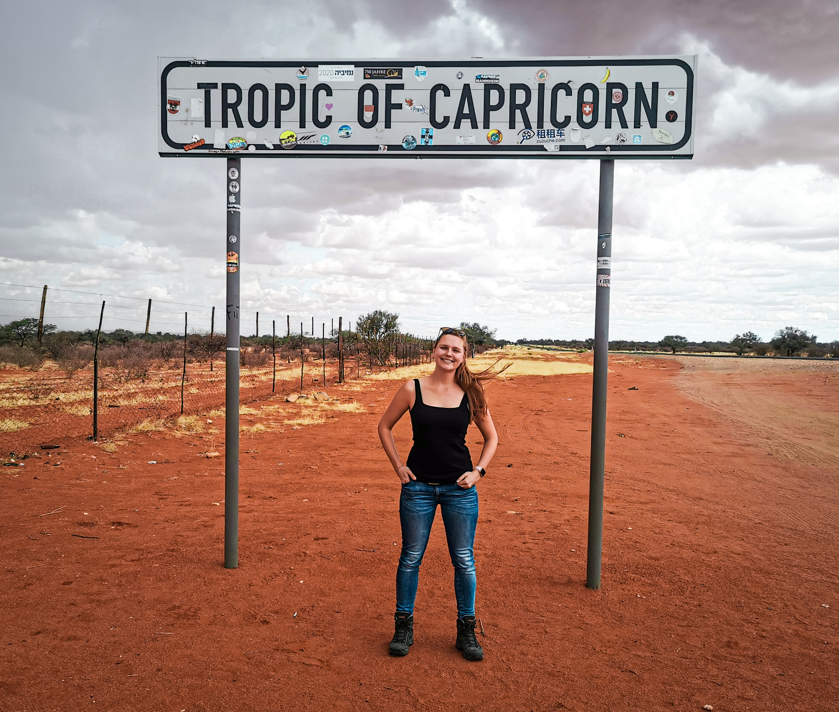namibia-road-trip tropic of capricorn sign