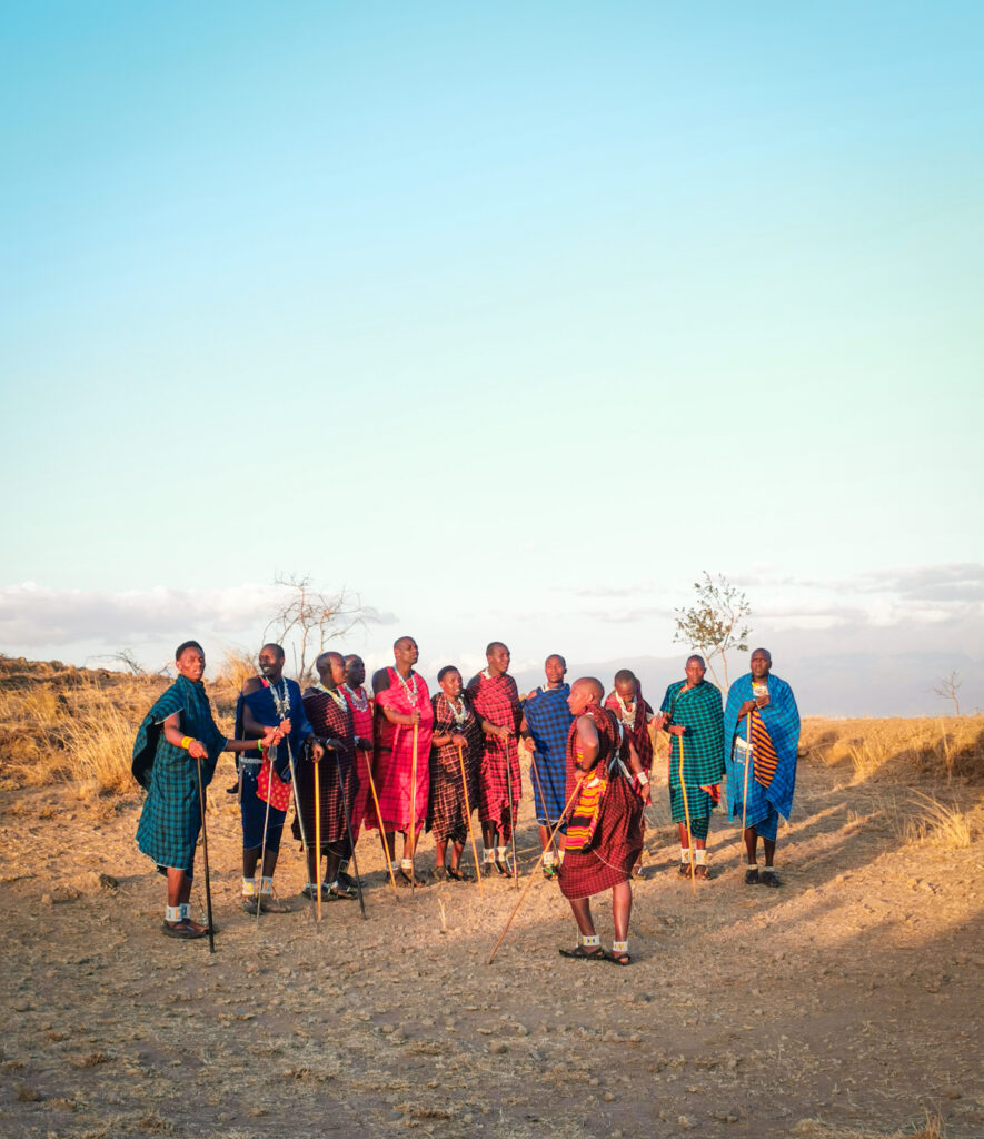a group of masaai men